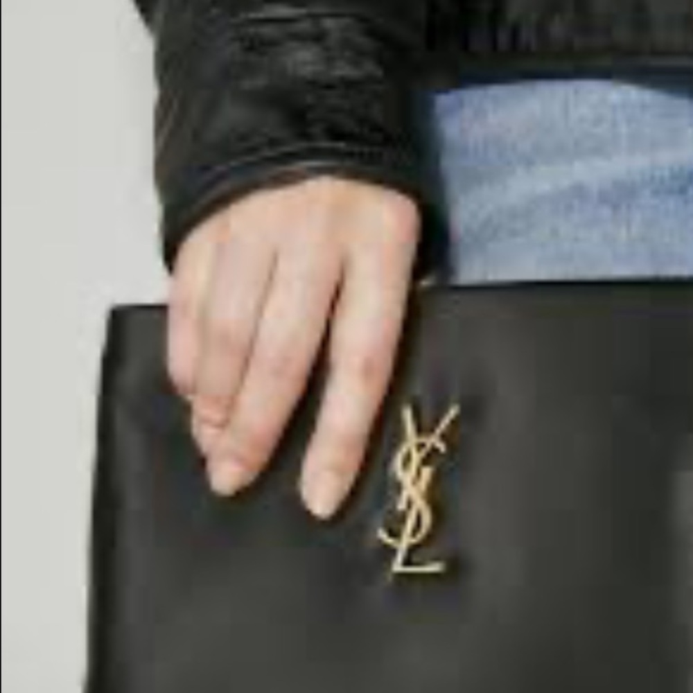RARE Vintage Authentic YSL micro mini Calypso
Pouch in Blue